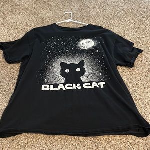 Pacsun Black Cat Tee